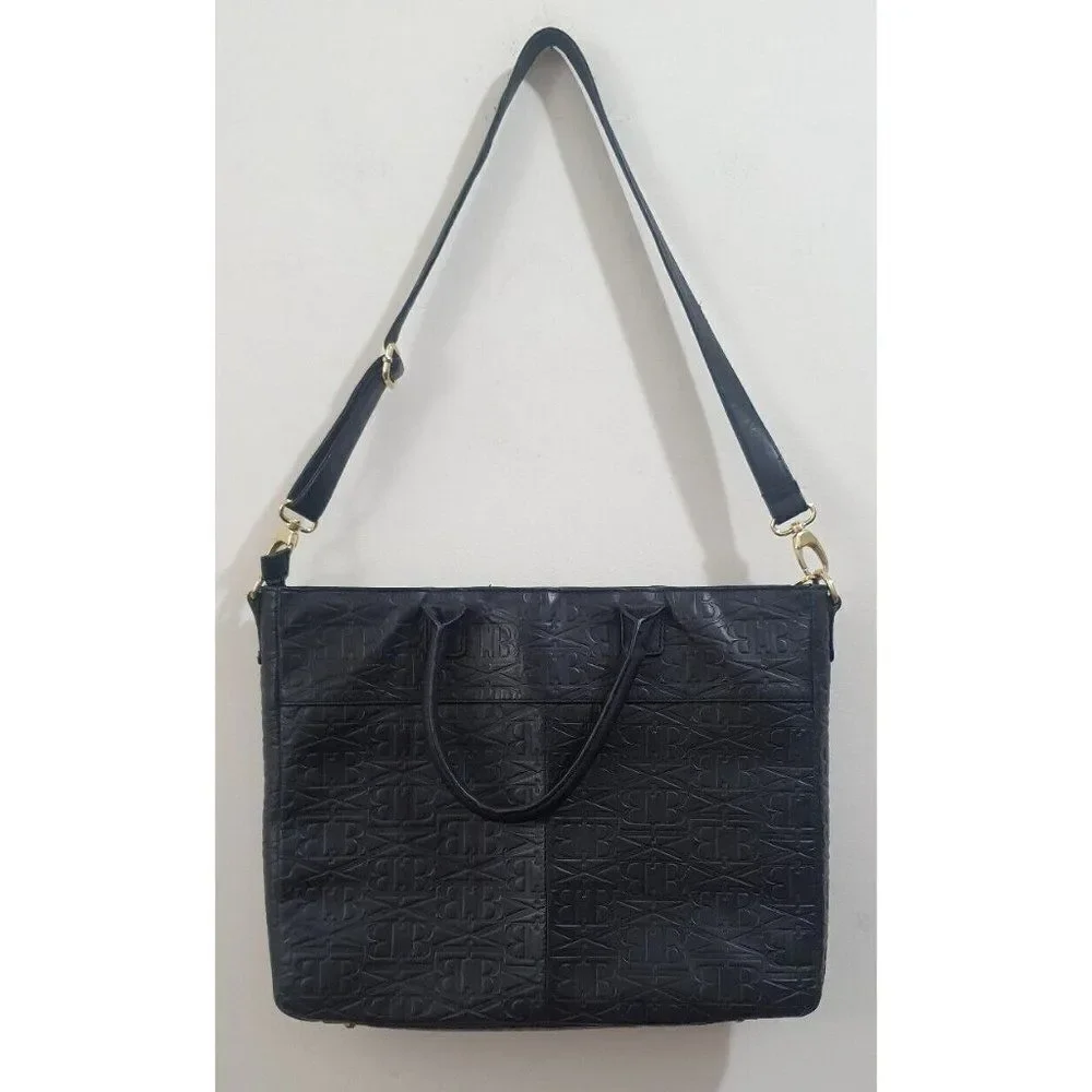 Badgley Mischka Debossed Handle Bag